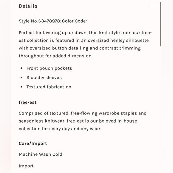 Free People PINK Rowan Pullover Medium Oversized!!! - Picture 3 of 14